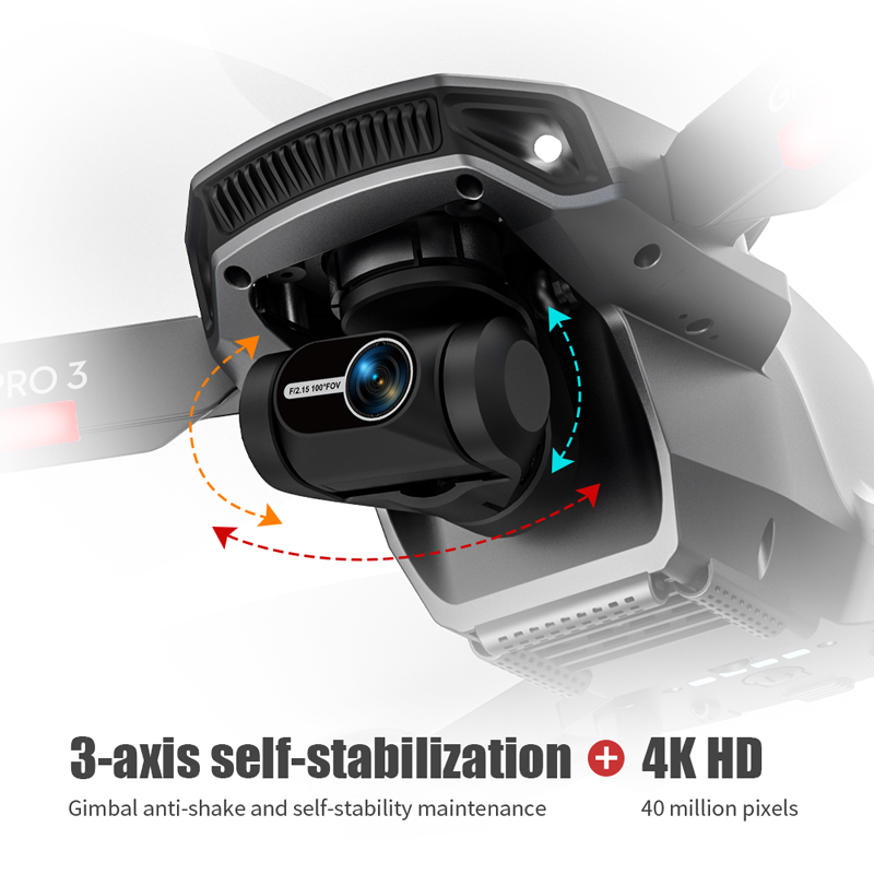 L106 Pro 3 Drone 5G WIFI FPV F - Drone Gimbal 3 Axis ulasan dan harga