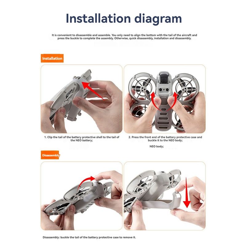 B92B Battery Protective Shell  - Drone Gimbal For Gopro ulasan dan harga